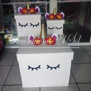 Caja de Regalo Unicornio 70cm