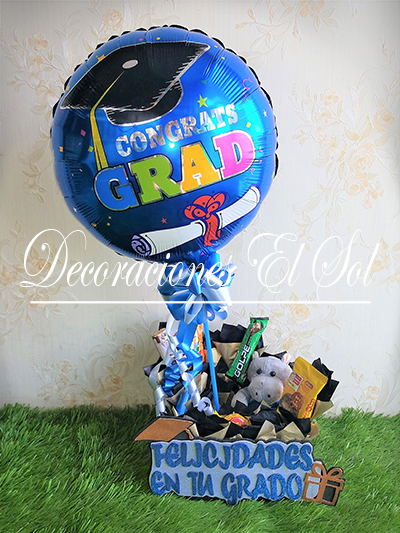 Arreglos con Peluches “Felicidades en tu Grado”